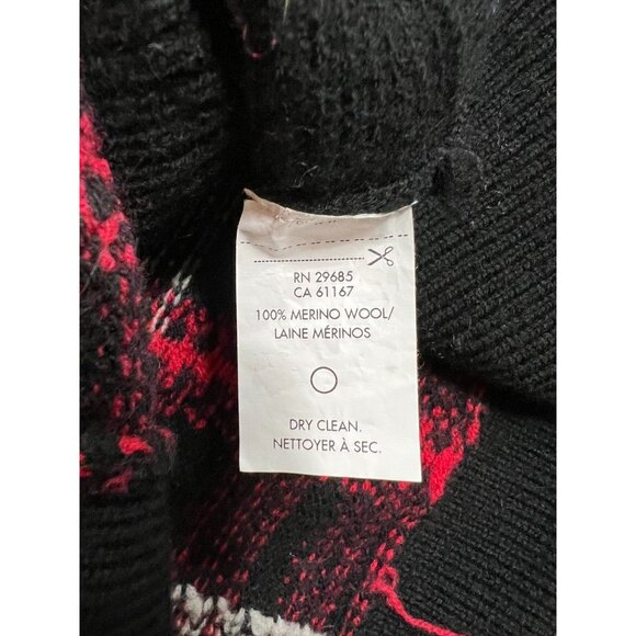 Pendleton Womens Black Red 100% Wool Plaid Cardigan Sweater - Picture 11 of 13